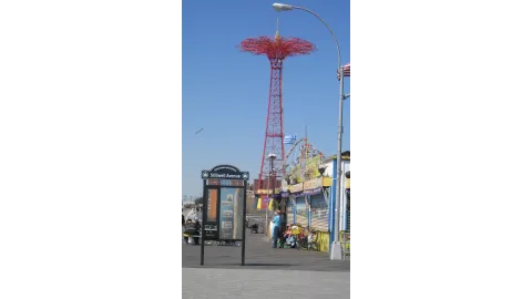 The historic Coney Island Parachute Drop