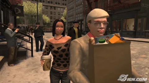 Huy carrying his groceries.
