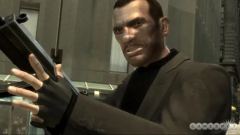 Niko with a gun.