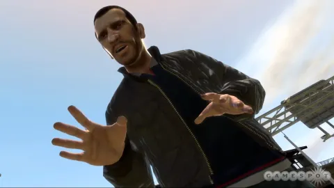 Niko trying to reason with someone.