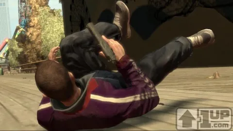 Niko on his back