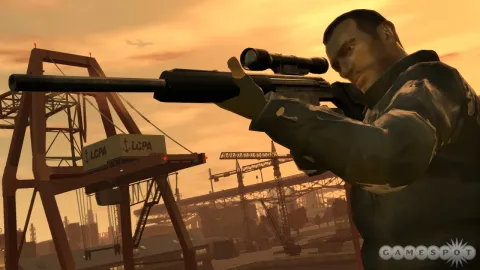 Niko and his trusty sniper rifle.