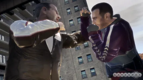 Niko fighting.