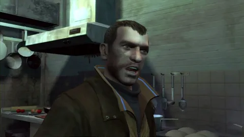 Niko gives orders so someone offscreen.