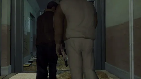 Niko and possibly Roman prepare for action.