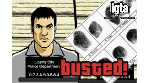 GTA Advance Busted Screen