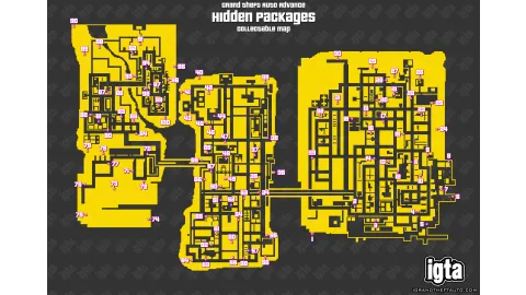 GTA Advance Hidden Packages Map V1