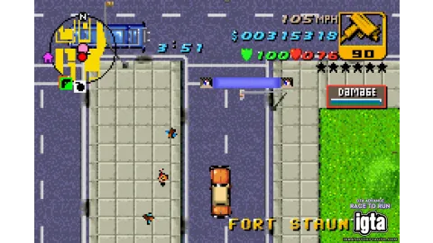 GTA Advance Race To Run 5