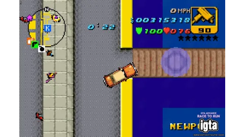 GTA Advance Race To Run 8