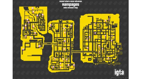GTA Advance Rampages Map V2
