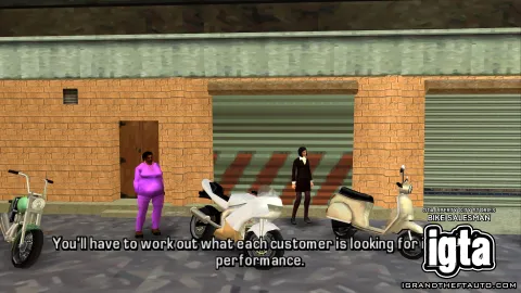GTA Liberty City Stories Bike Salesman 2