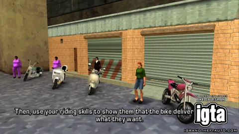 GTA Liberty City Stories Bike Salesman 3