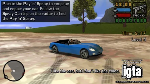 GTA Liberty City Stories Car Salesman Color 1