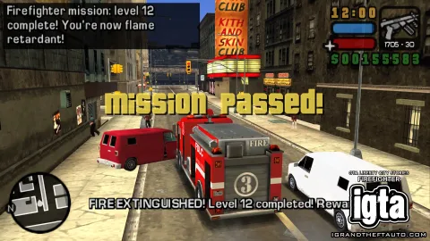 GTA Liberty City Stories Firefighter Completed