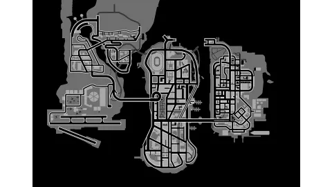 GTA Liberty City Stories Map (Large)