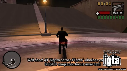 GTA Liberty City Stories See The Sight Before Your Flight Reward 1