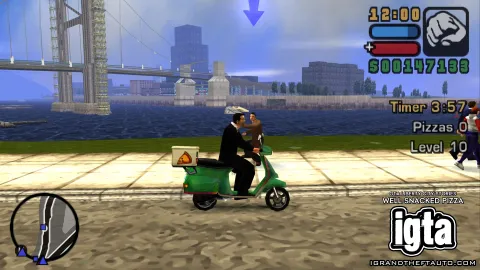 GTA Liberty City Stories Well Snacked Pizza Tossing Pizza