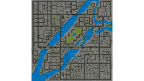 GTA 1 Liberty City Map (HD)