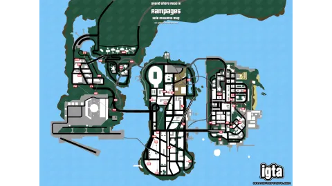 GTA 3 Rampages Map