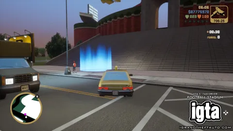 GTA 3 Taxi Driver -  Football Stadium