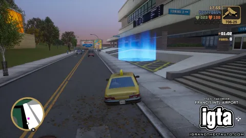 GTA 3 Taxi Driver -  Francis Intl Airport