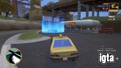 GTA 3 Taxi Driver -  Greasy Joes Cafe