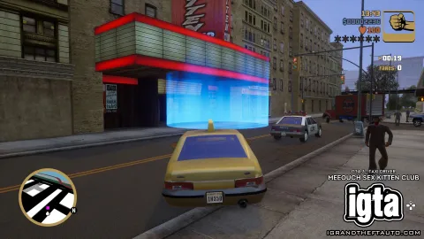 GTA 3 Taxi Driver -  Meeouch Sex Kitten Club