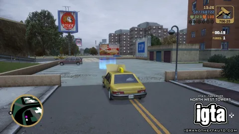 GTA 3 Taxi Driver -  North West Towers