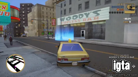 GTA 3 Taxi Driver -  Woodys Topless Bar