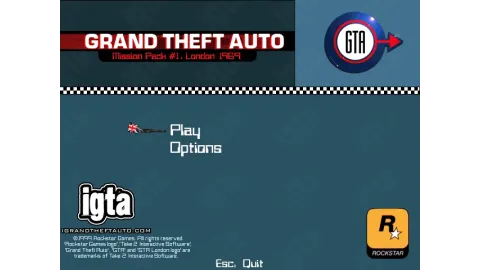 GTA London 1969 Main Menu