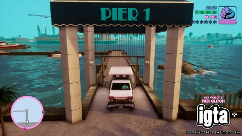 GTA Vice City Pier Glitch 4