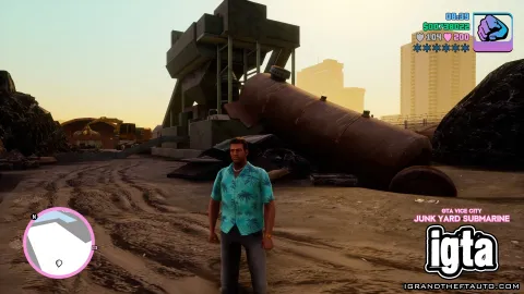 GTA Vice City Secrets - Junk Yard Submarine