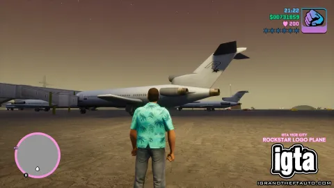 GTA Vice City Secrets - Rockstar Logo Plane