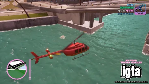 GTA Vice City Secrets - Sunken Vehicles