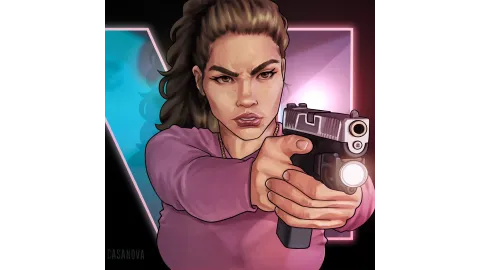 Lucia Drawing By Casanova