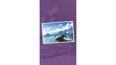Vice City Postcard Portrait