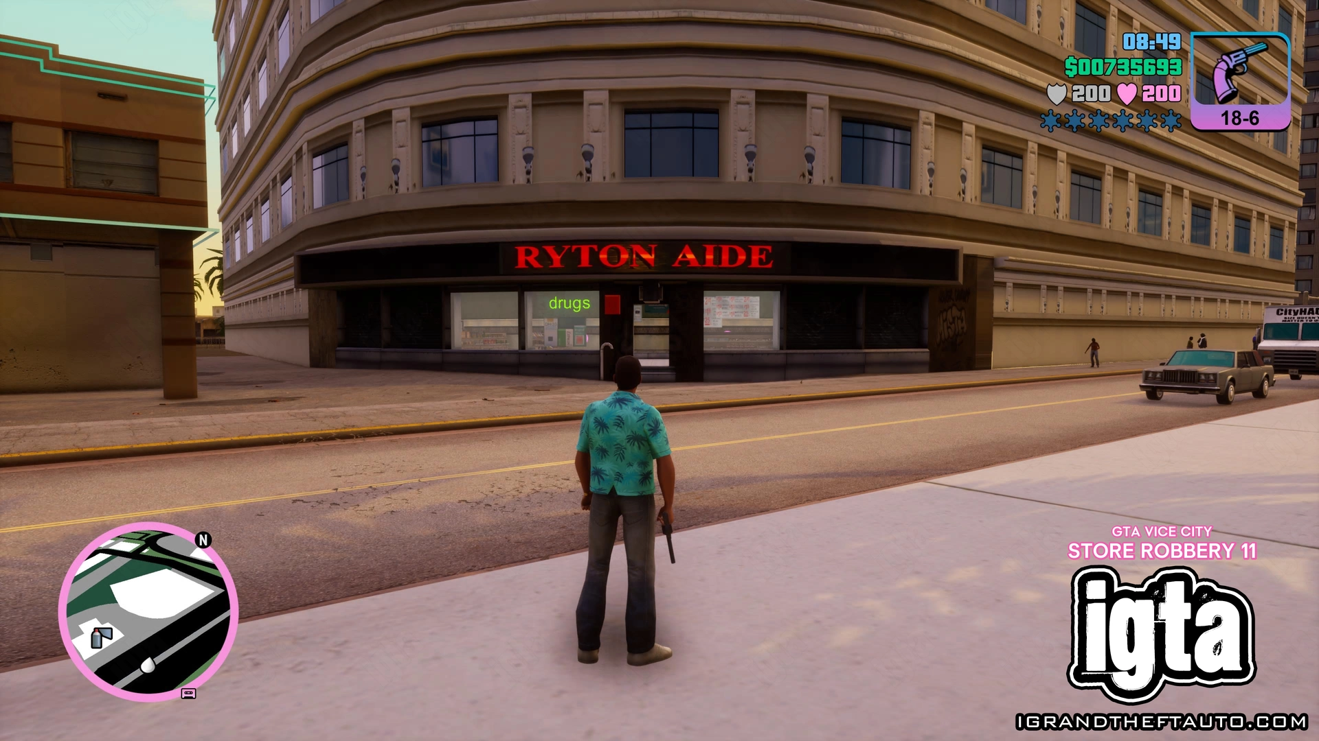 GTA Vice City Store Robbery 11 (Outside) GTA Vice City Store Robbery 11 (Outside)