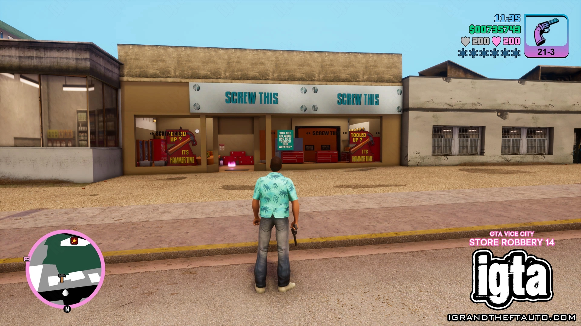 GTA Vice City Store Robbery 14 (Outside) GTA Vice City Store Robbery 14 (Outside)