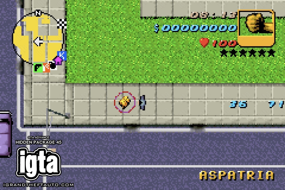 GTA Advance Hidden Package 45