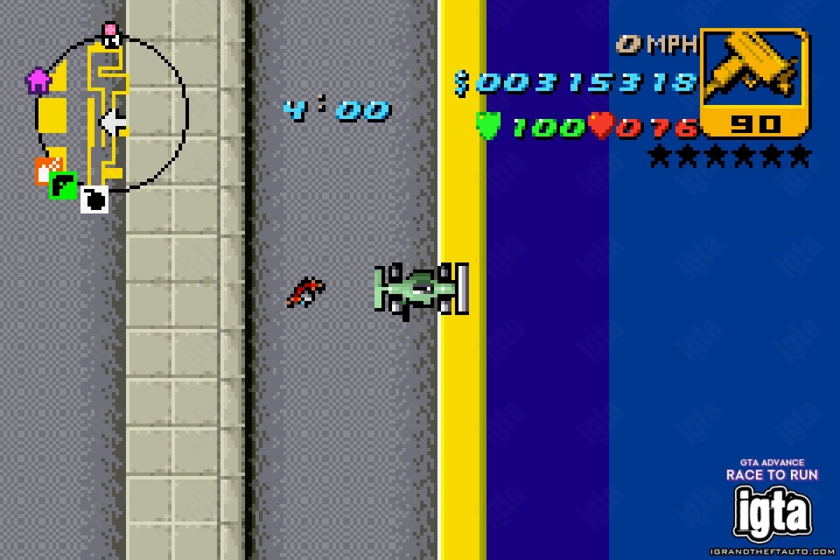 GTA Advance Race To Run 10