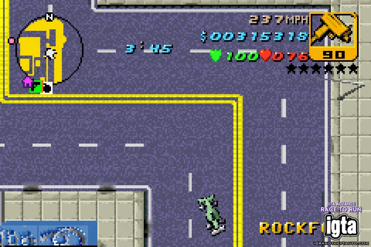 GTA Advance Race To Run 11