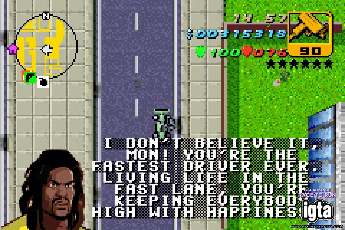 GTA Advance Race To Run 12