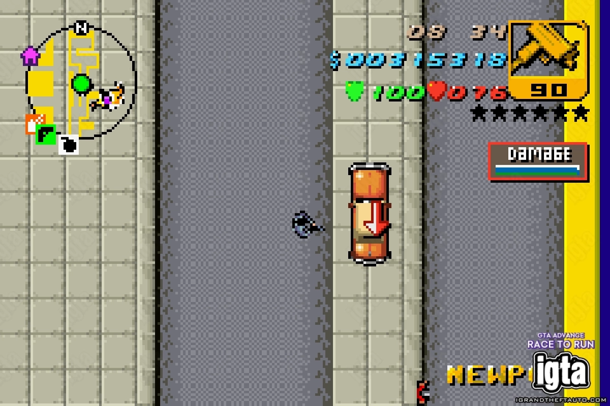 GTA Advance Race To Run 4