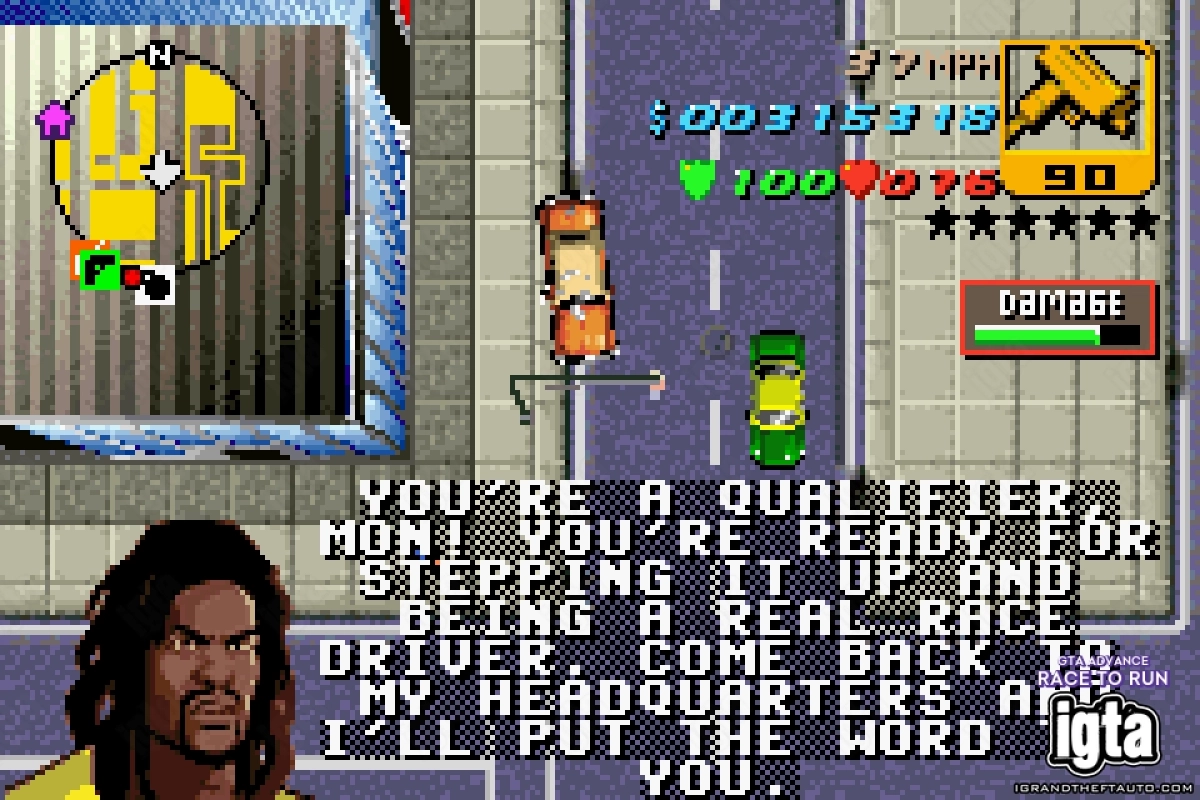 GTA Advance Race To Run 6