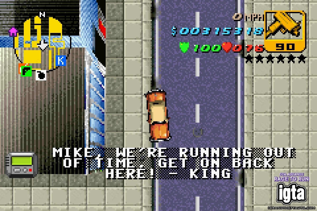 GTA Advance Race To Run 7