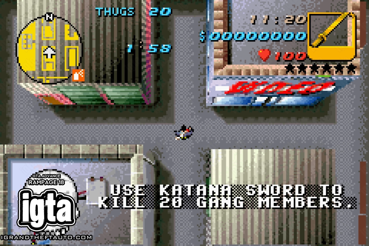 GTA Advance Rampage 18 Details