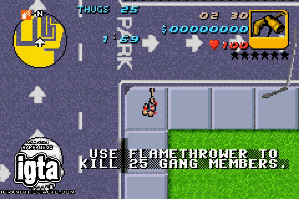 GTA Advance Rampage 20 Details