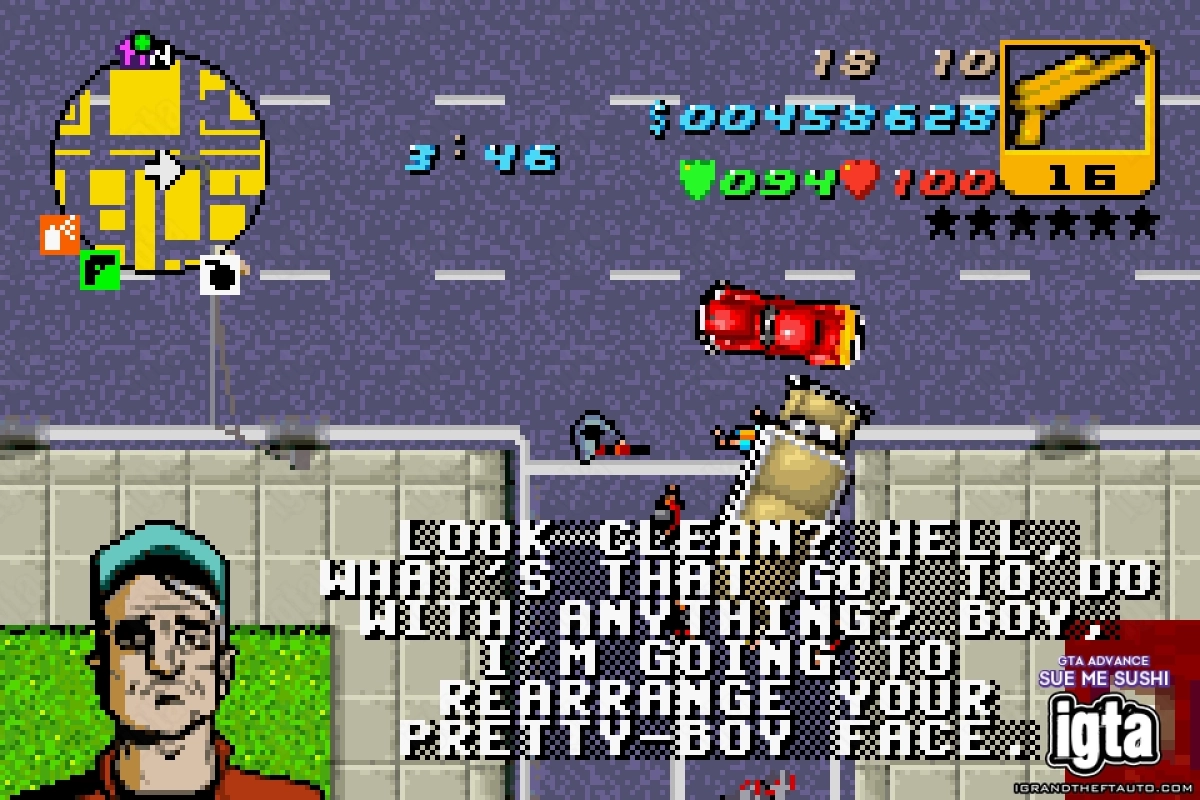 GTA Advance Sue Me Sushi 12