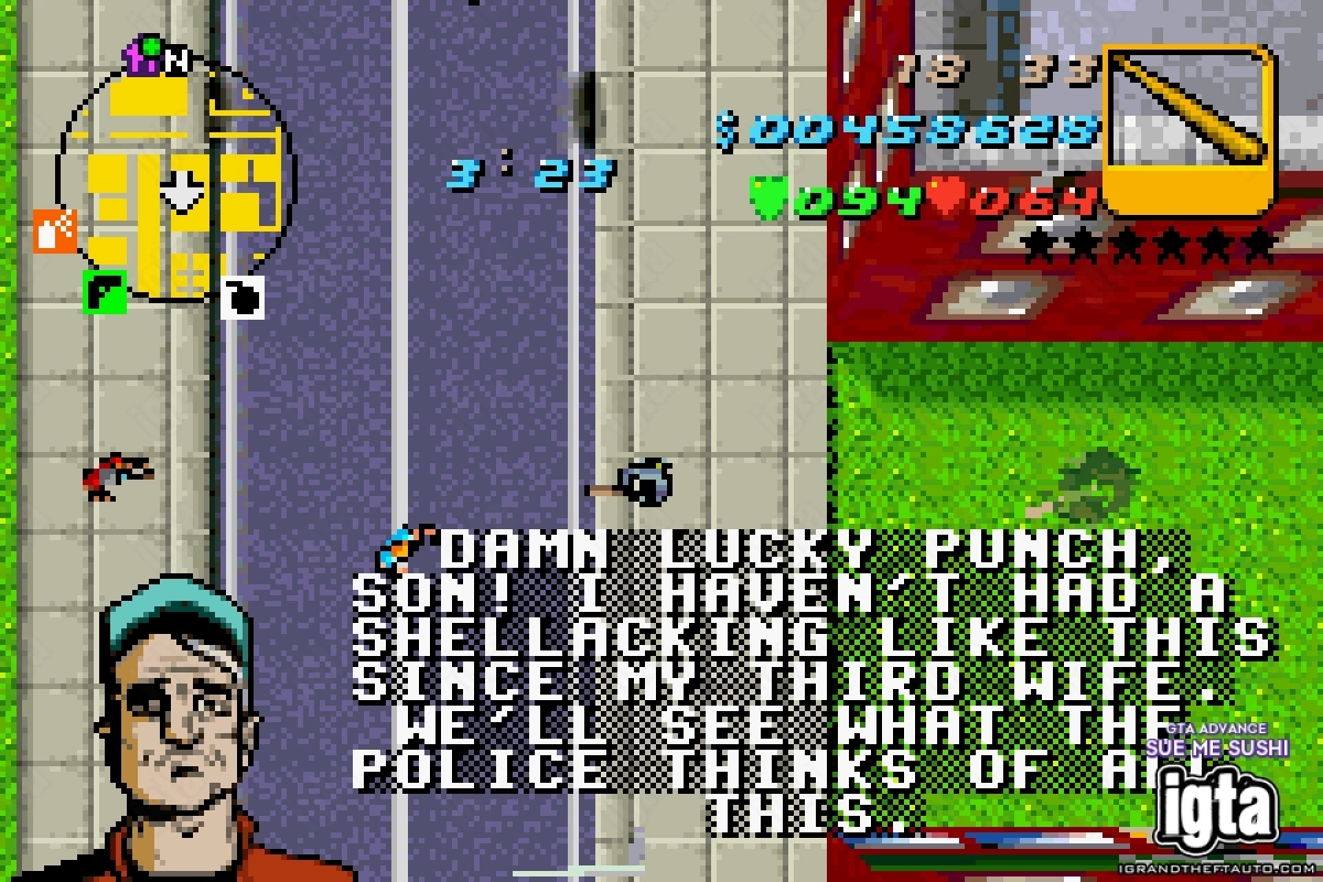 GTA Advance Sue Me Sushi 14