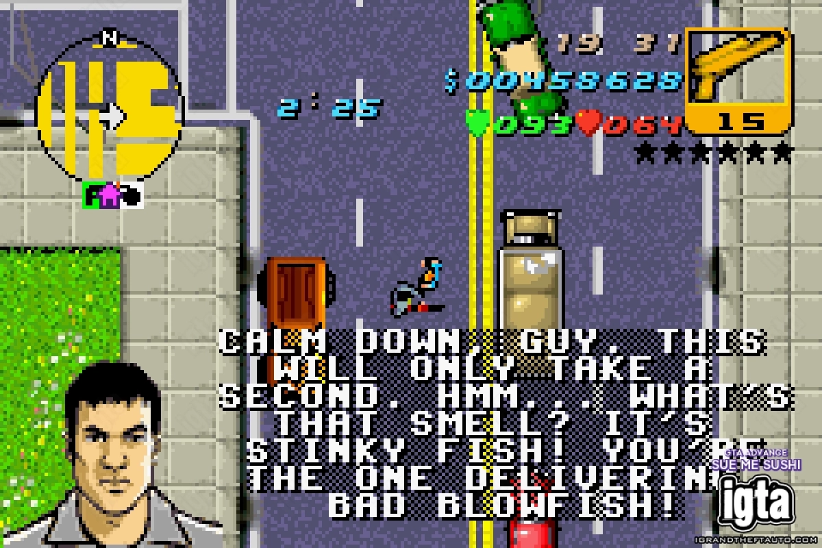 GTA Advance Sue Me Sushi 18